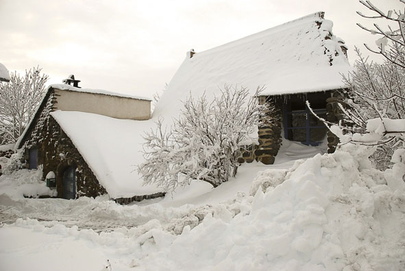 Voorgevel winter